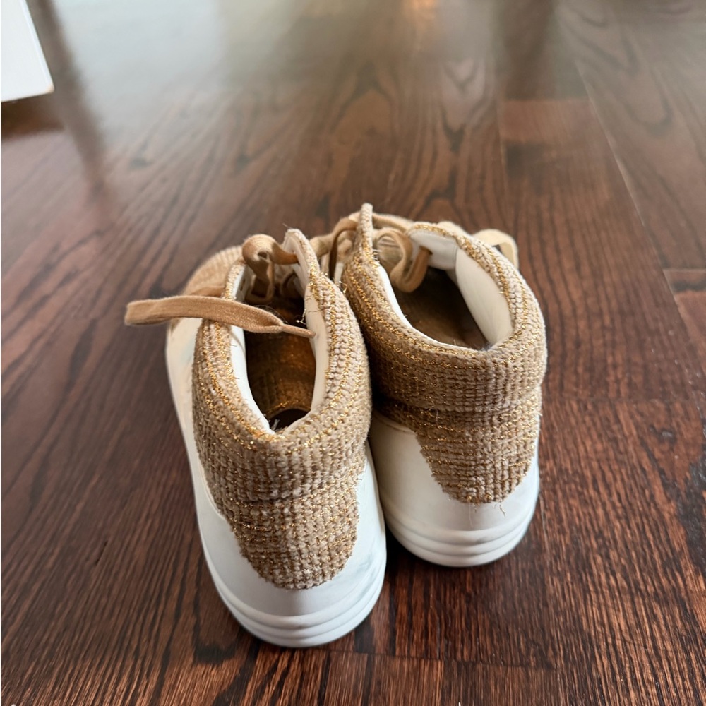 CHANEL Tan and White Athletic Shoes - Picture 4 of 7